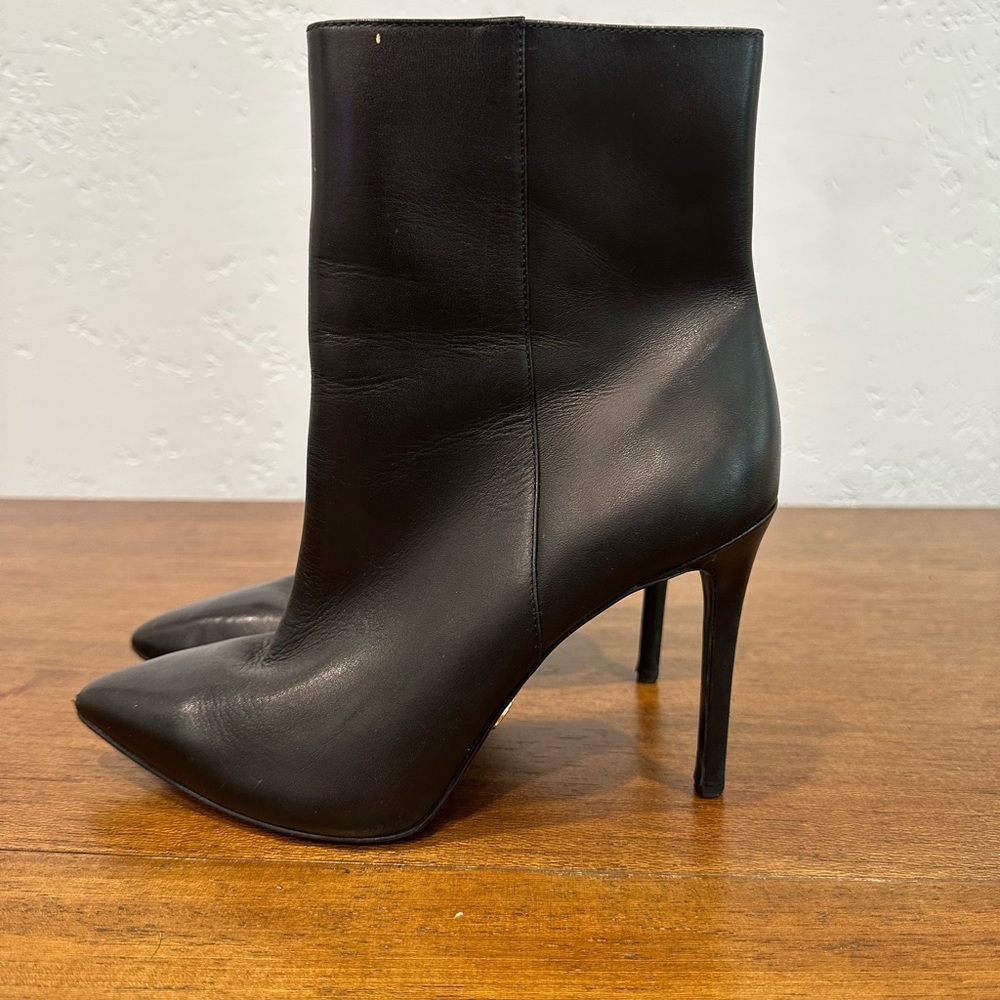 Michael Kors Sleek Black Heeled Ankle Boots